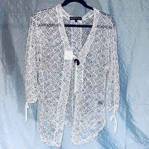 Women’s Mistror Image Crochet Cover-Up Jacket